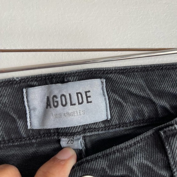 AGOLDE Toni Mid Rise Straight Jeans Size 26 - Picture 5 of 6